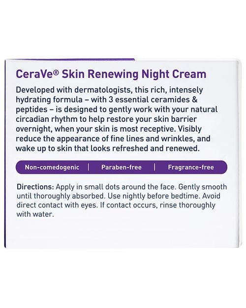 CERAVE Crème de nuit régénératrice pour la peau