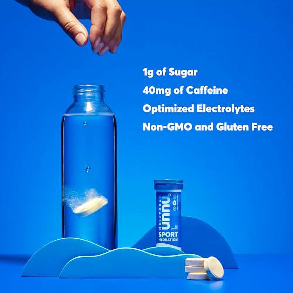 Nuun Sport + Caféine électrolytes, citron vert frais, 1 tube (10 portions)