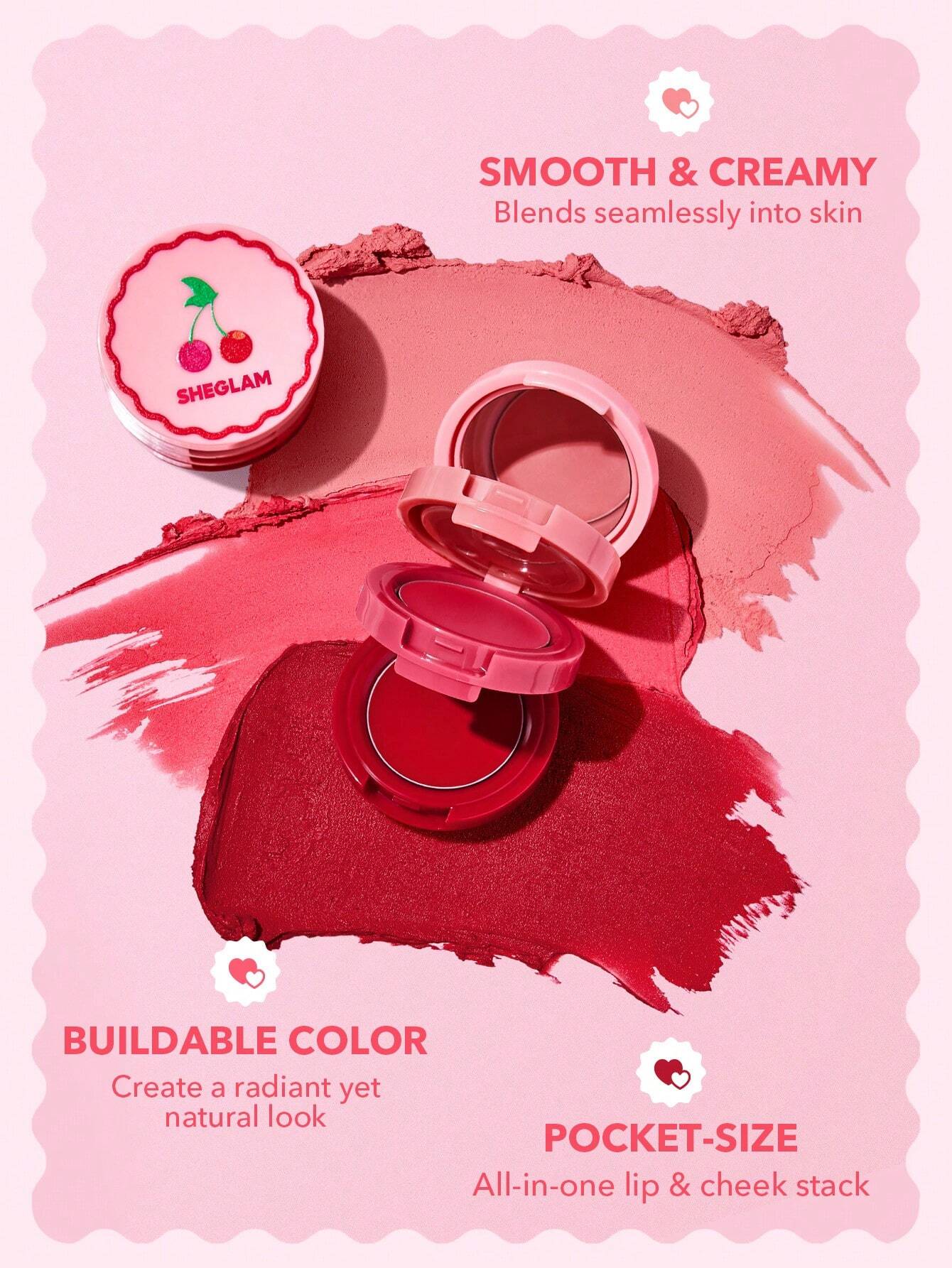 SHEGLAM Crème Joues & Lèvres - Very Cherry Blush