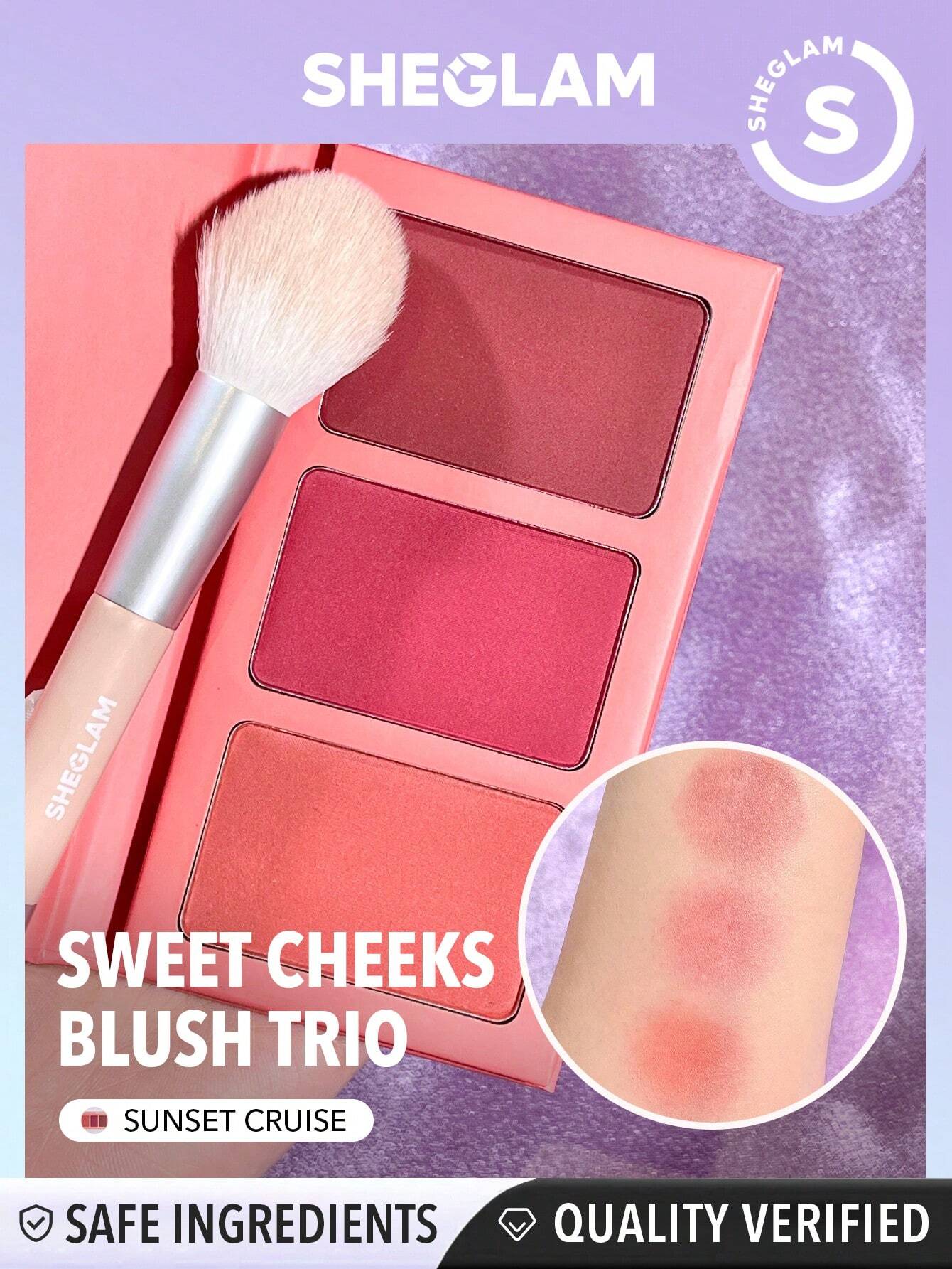 SHEGLAM Trio de Blush Sweet Cheeks - Sunset Cruise