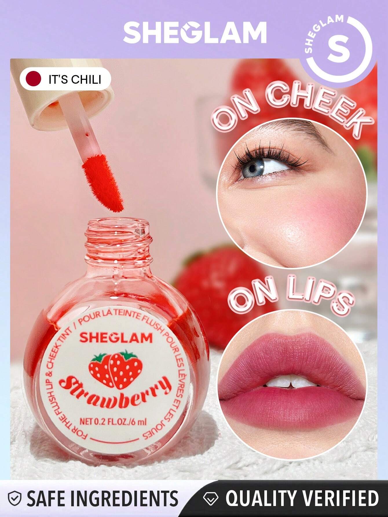 SHEGLAM For The Flush Lip & Cheek Tint - It's Chili