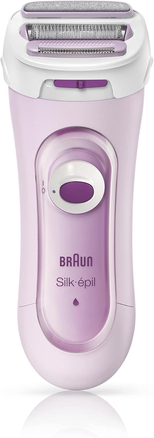 Braun Silk-épil Lady Shaver 5-360 Rose, Appareil Pour Femme 3-En-1