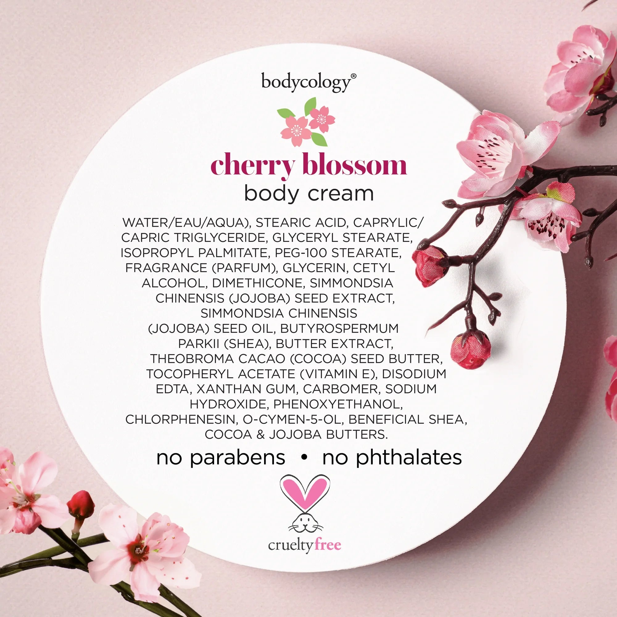 Crème pour le corps au beurre de karité Bodycology, fleur de cerisier