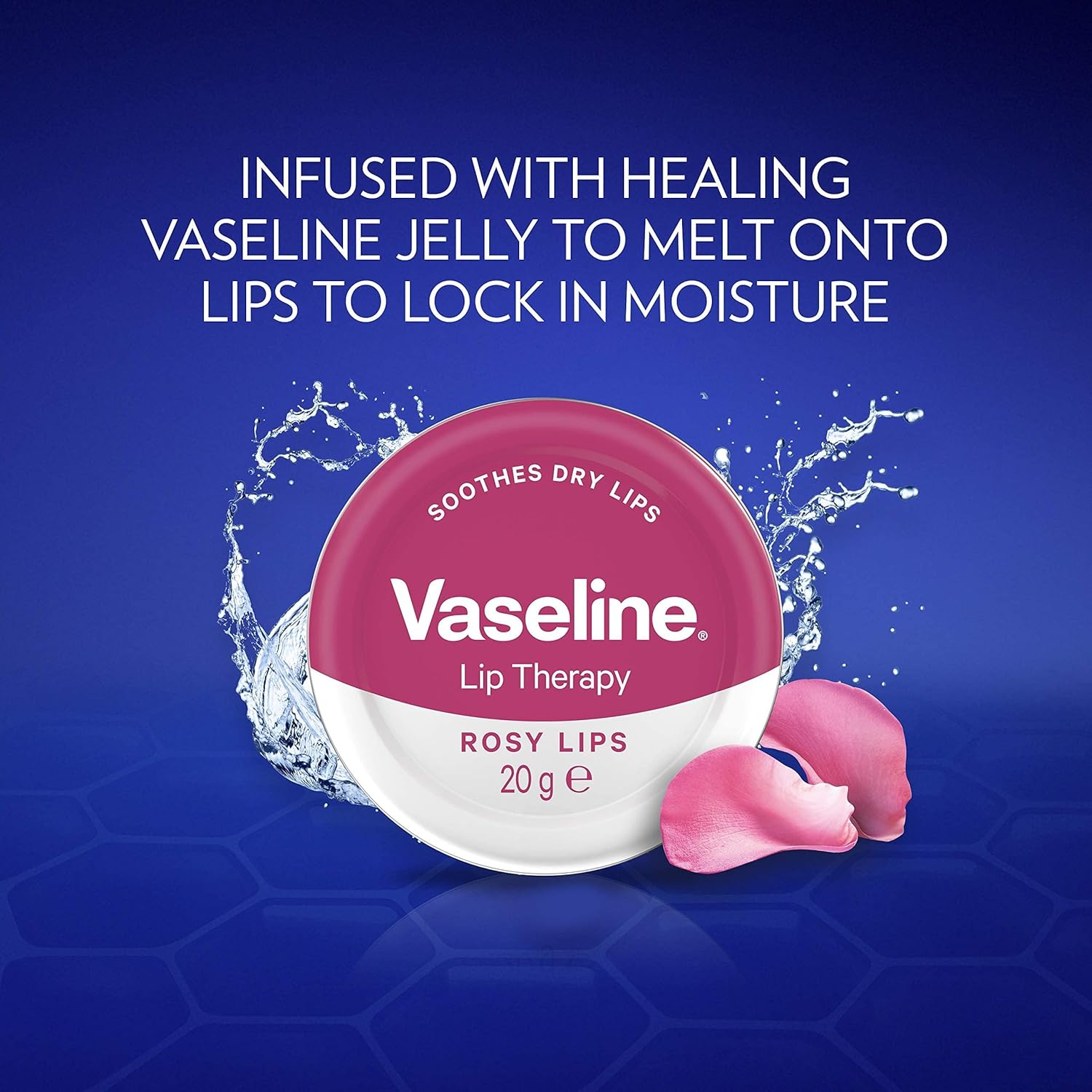 Vaseline Lip Therapy Rosy Lips - Huile de Rose et d'Amande (20 g)