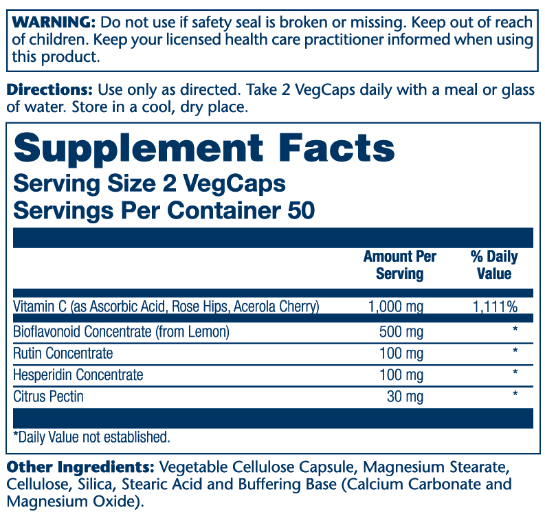 SUPER BIO VITAMIN C 1000 mcg