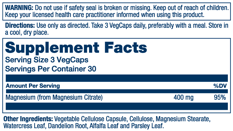 Magnésium Citrate 400mg