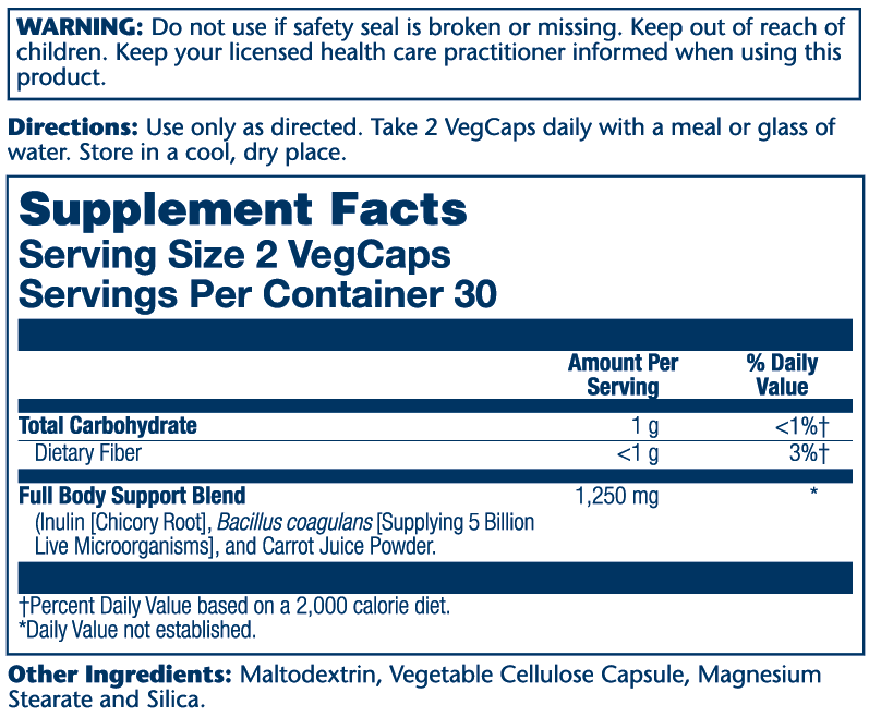 Probiotique Avancé Solaray Bacillus Coagulans