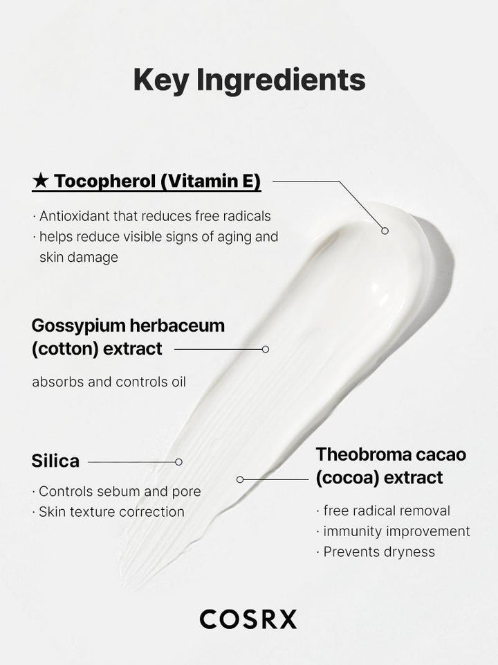 Crème solaire revitalisante à la vitamine E COSRX SPF 50+