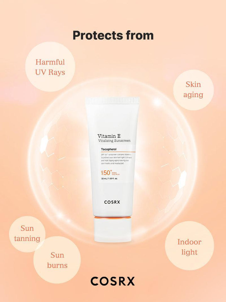 Crème solaire revitalisante à la vitamine E COSRX SPF 50+